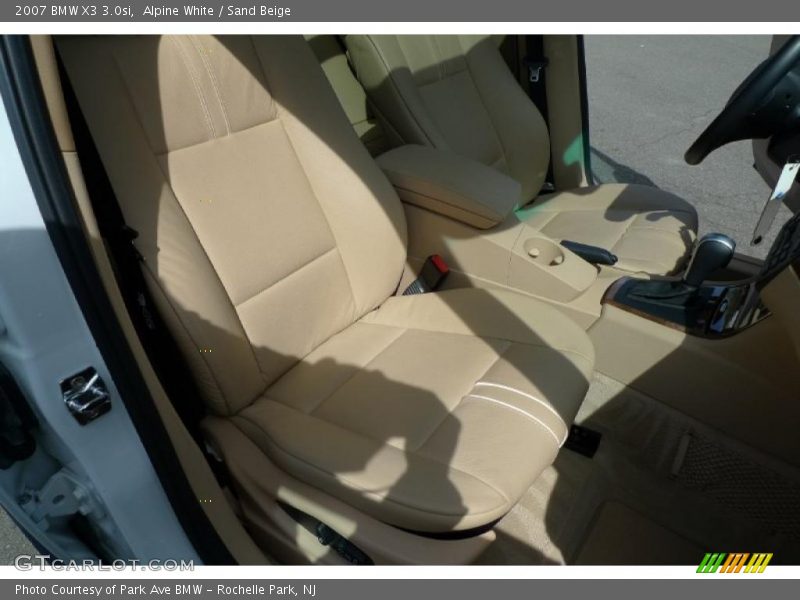 Alpine White / Sand Beige 2007 BMW X3 3.0si