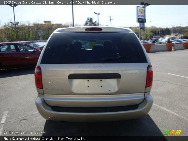 Linen Gold Metallic / Dark Khaki/Light Graystone 2005 Dodge Grand Caravan SE