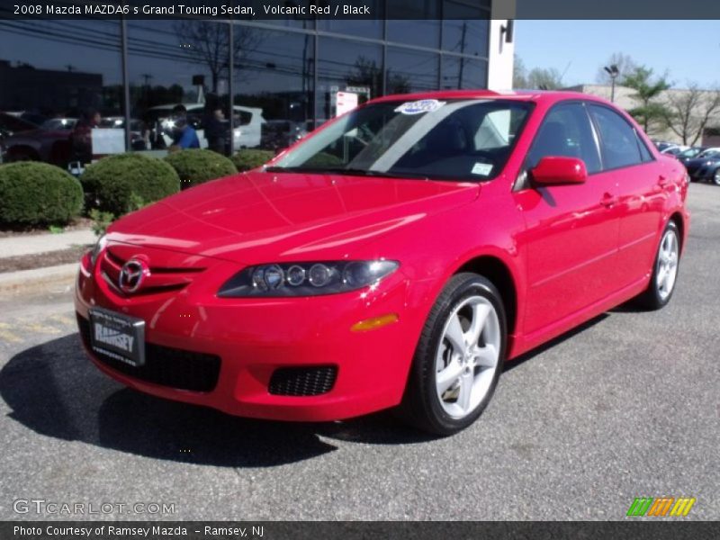 Volcanic Red / Black 2008 Mazda MAZDA6 s Grand Touring Sedan