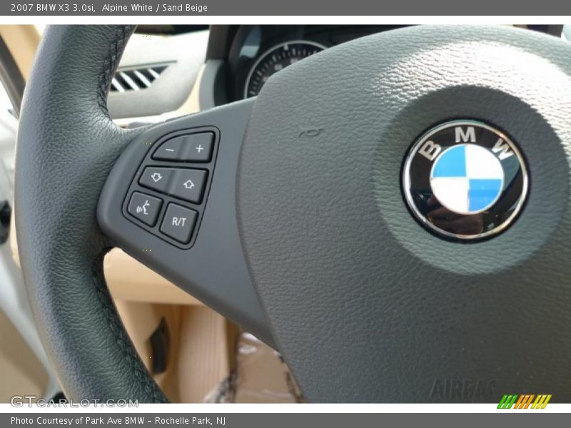 Alpine White / Sand Beige 2007 BMW X3 3.0si