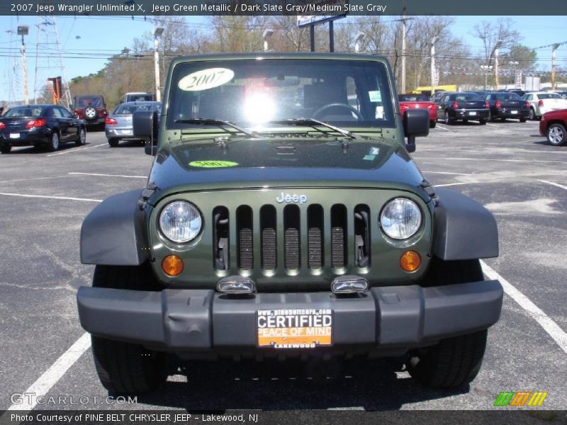 Jeep Green Metallic / Dark Slate Gray/Medium Slate Gray 2007 Jeep Wrangler Unlimited X