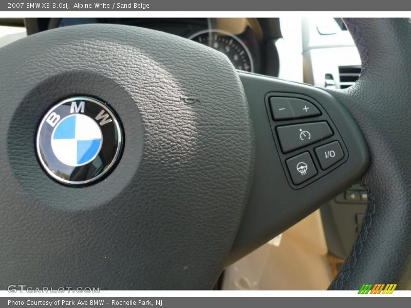 Alpine White / Sand Beige 2007 BMW X3 3.0si