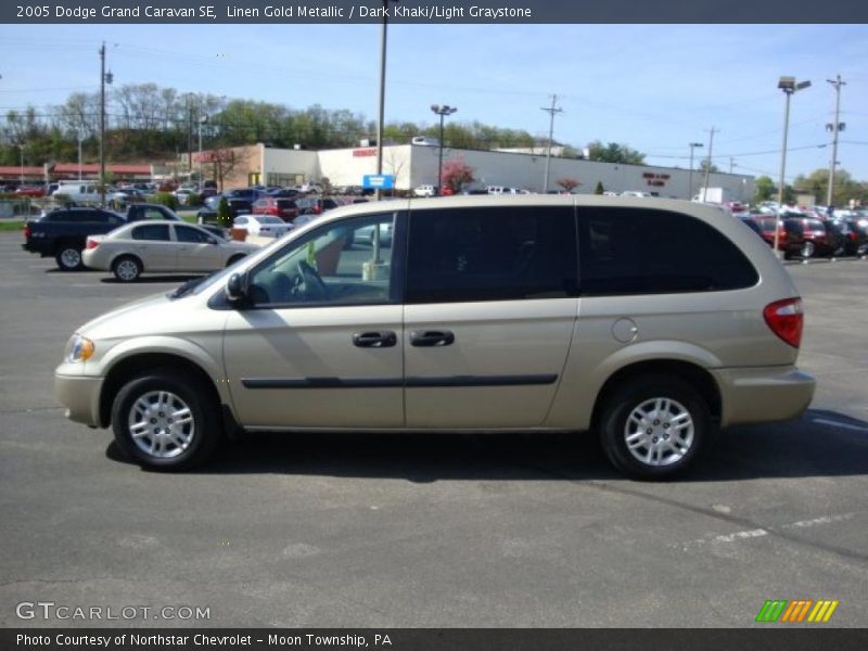 Linen Gold Metallic / Dark Khaki/Light Graystone 2005 Dodge Grand Caravan SE