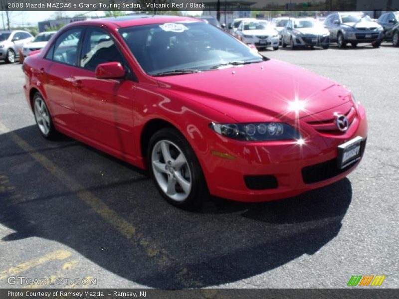 Volcanic Red / Black 2008 Mazda MAZDA6 s Grand Touring Sedan