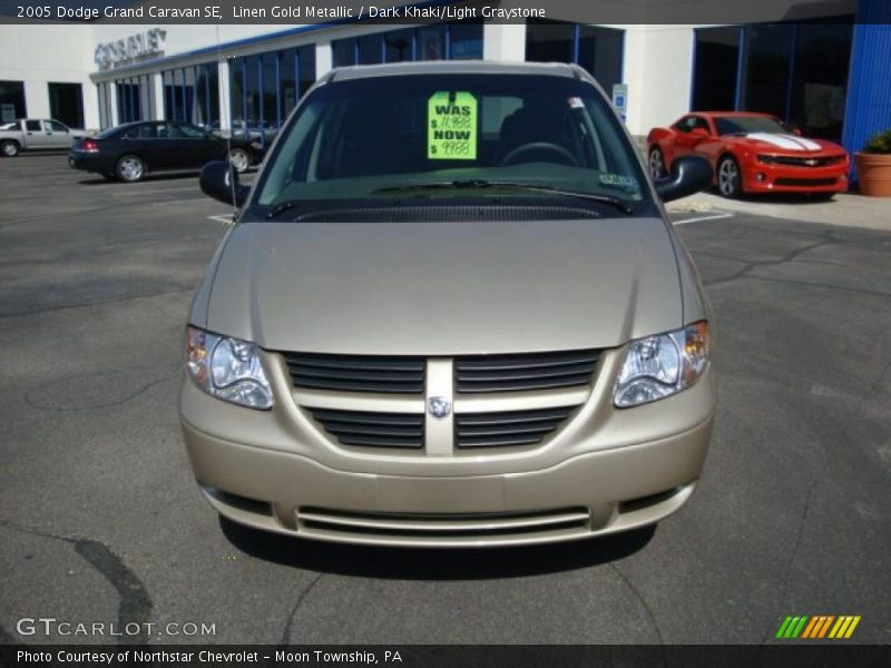 Linen Gold Metallic / Dark Khaki/Light Graystone 2005 Dodge Grand Caravan SE