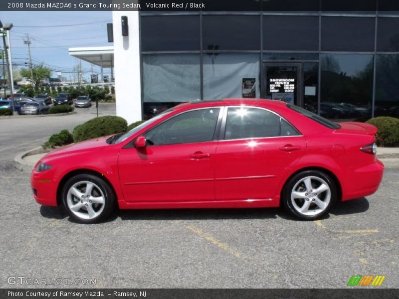 Volcanic Red / Black 2008 Mazda MAZDA6 s Grand Touring Sedan