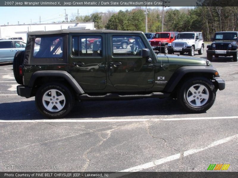 Jeep Green Metallic / Dark Slate Gray/Medium Slate Gray 2007 Jeep Wrangler Unlimited X