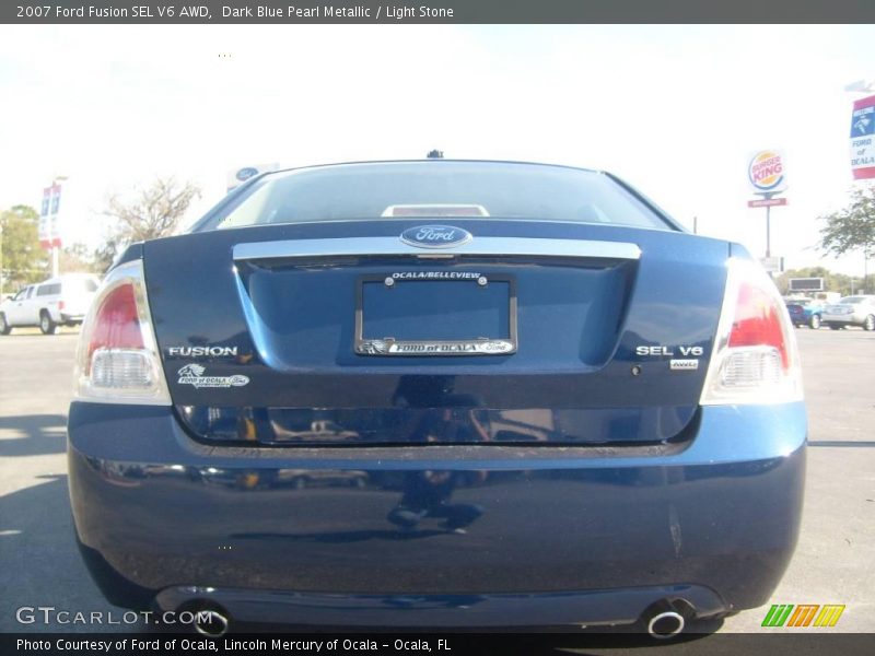 Dark Blue Pearl Metallic / Light Stone 2007 Ford Fusion SEL V6 AWD