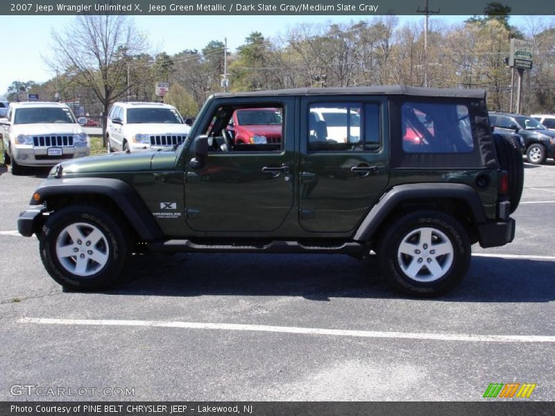 Jeep Green Metallic / Dark Slate Gray/Medium Slate Gray 2007 Jeep Wrangler Unlimited X