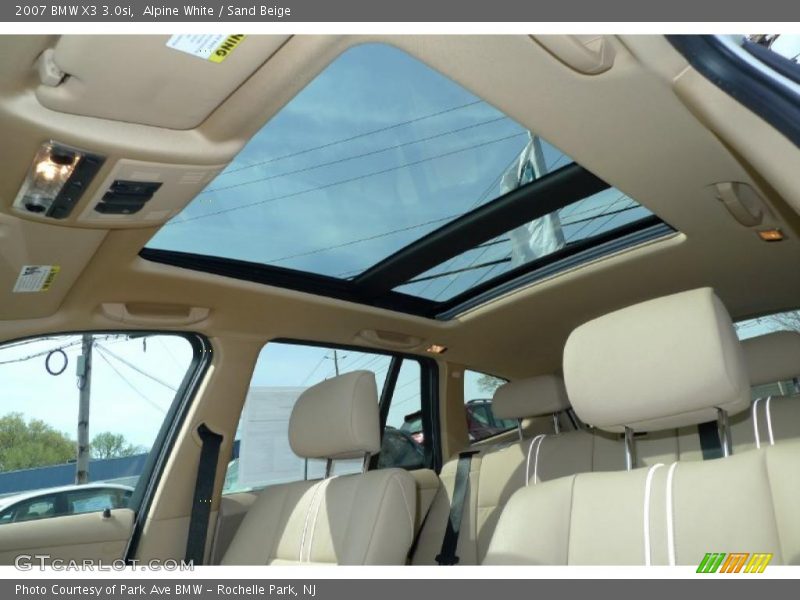 Alpine White / Sand Beige 2007 BMW X3 3.0si
