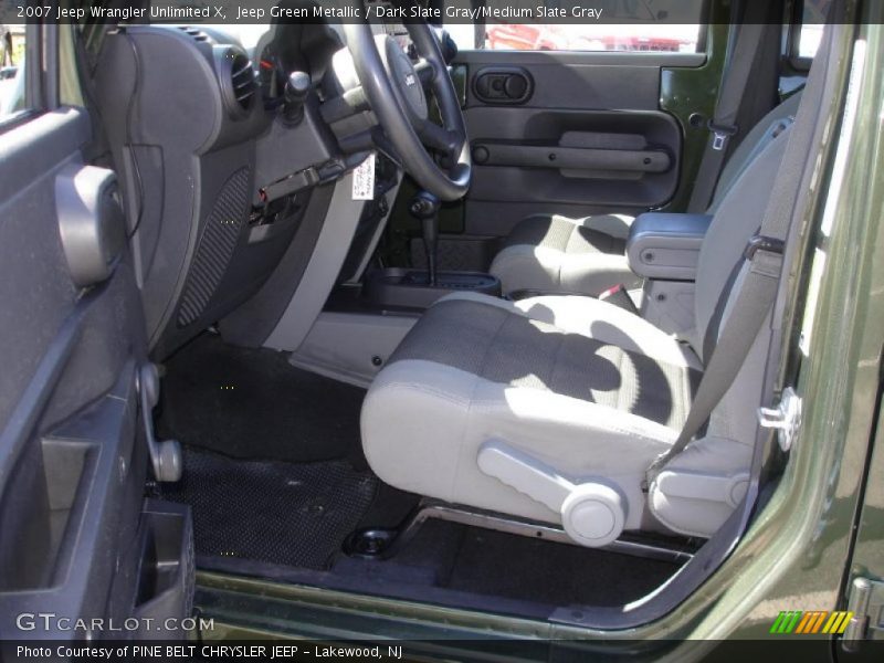 Jeep Green Metallic / Dark Slate Gray/Medium Slate Gray 2007 Jeep Wrangler Unlimited X