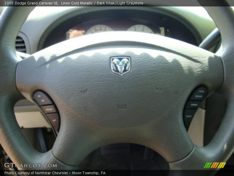 Linen Gold Metallic / Dark Khaki/Light Graystone 2005 Dodge Grand Caravan SE