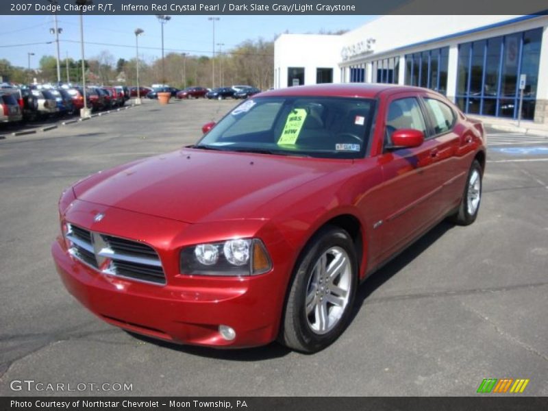 Inferno Red Crystal Pearl / Dark Slate Gray/Light Graystone 2007 Dodge Charger R/T