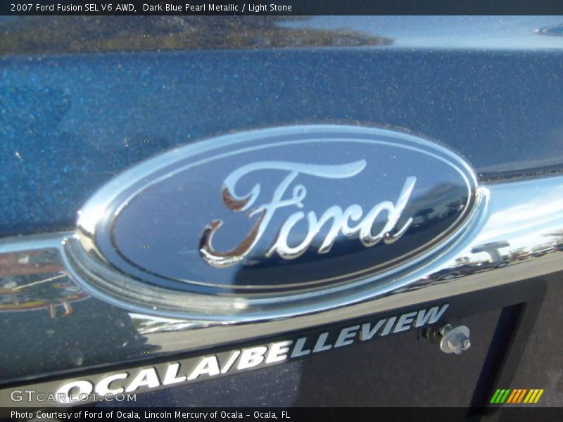 Dark Blue Pearl Metallic / Light Stone 2007 Ford Fusion SEL V6 AWD