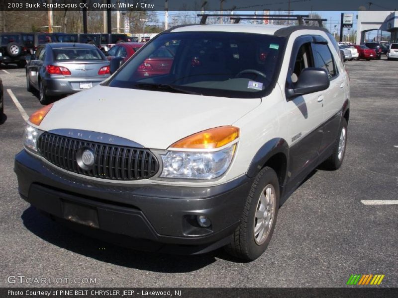 Olympic White / Gray 2003 Buick Rendezvous CX