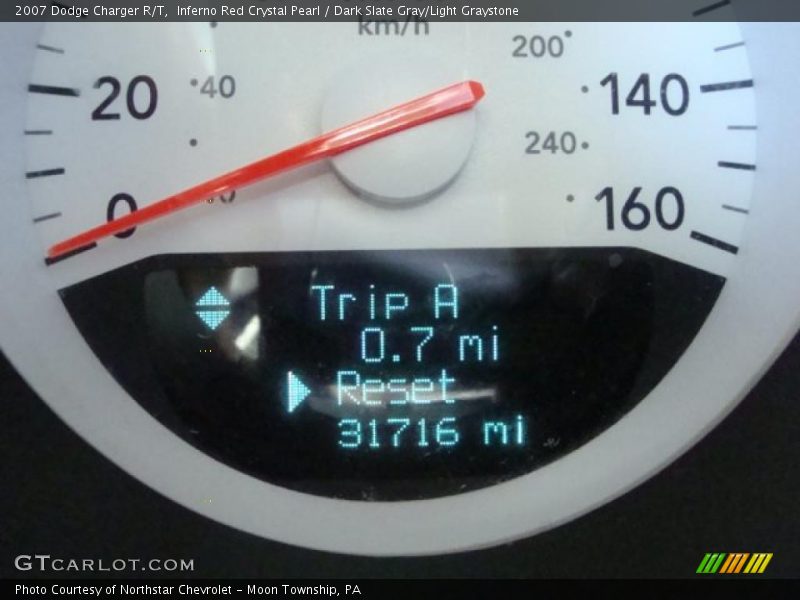 Inferno Red Crystal Pearl / Dark Slate Gray/Light Graystone 2007 Dodge Charger R/T