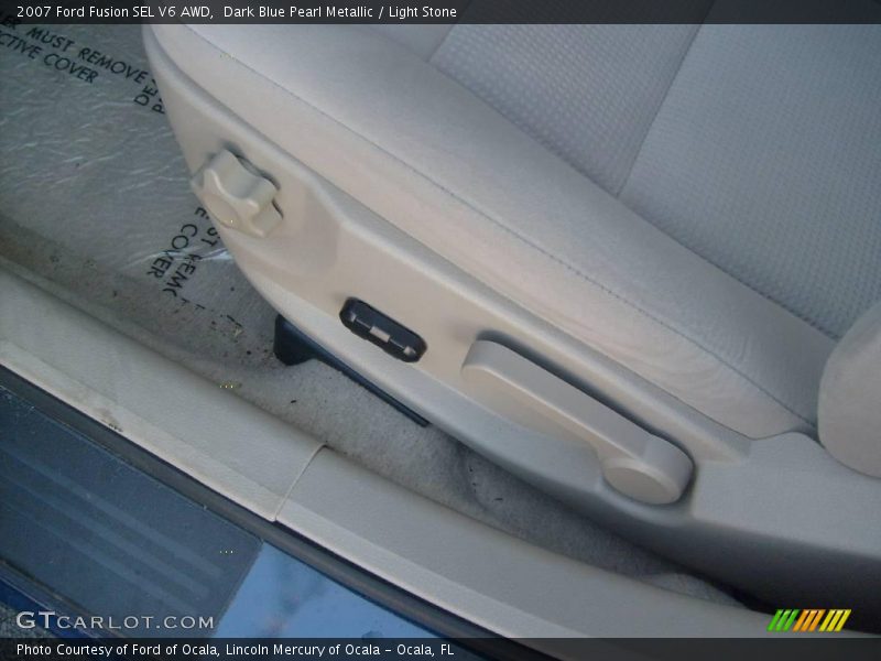 Dark Blue Pearl Metallic / Light Stone 2007 Ford Fusion SEL V6 AWD