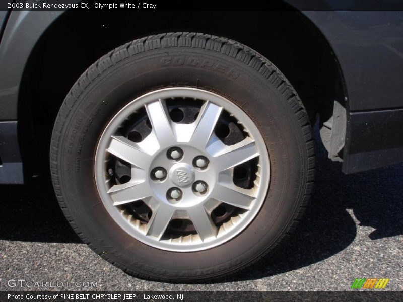 Olympic White / Gray 2003 Buick Rendezvous CX