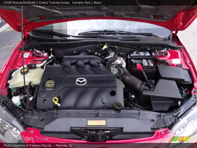 Volcanic Red / Black 2008 Mazda MAZDA6 s Grand Touring Sedan