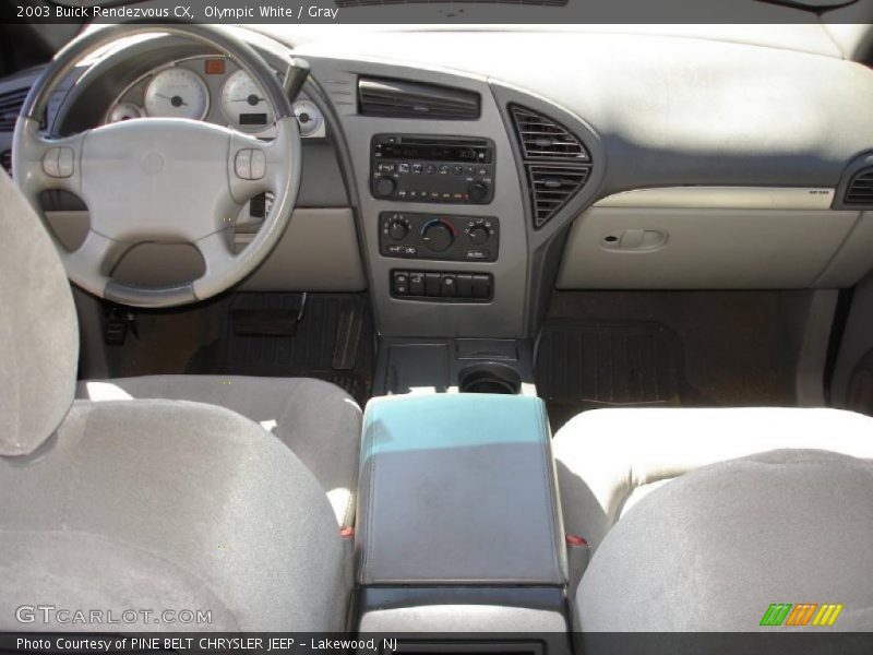 Olympic White / Gray 2003 Buick Rendezvous CX