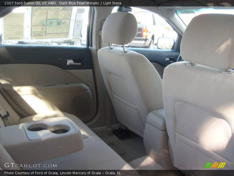 Dark Blue Pearl Metallic / Light Stone 2007 Ford Fusion SEL V6 AWD