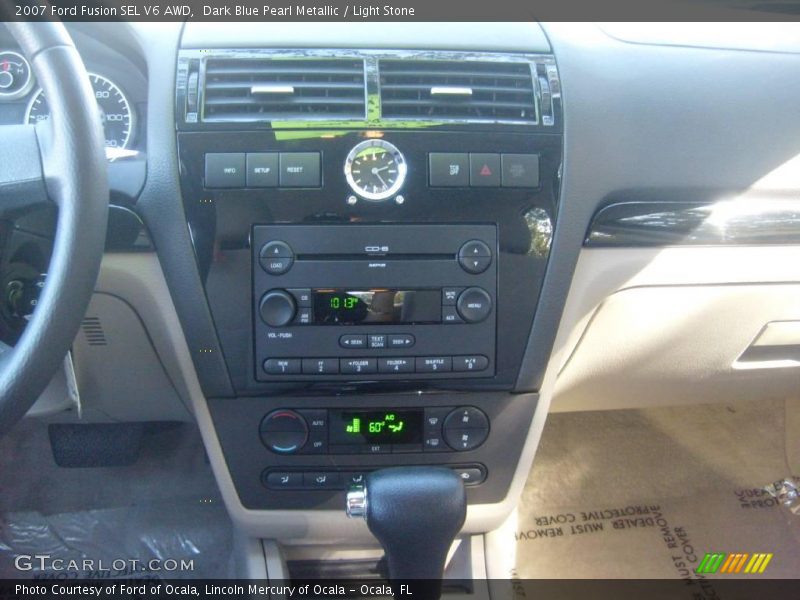 Dark Blue Pearl Metallic / Light Stone 2007 Ford Fusion SEL V6 AWD