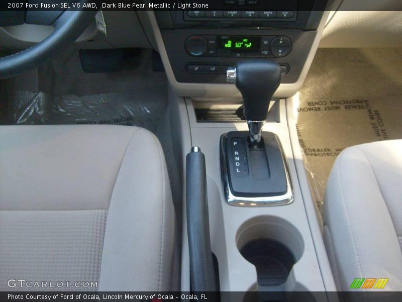 Dark Blue Pearl Metallic / Light Stone 2007 Ford Fusion SEL V6 AWD