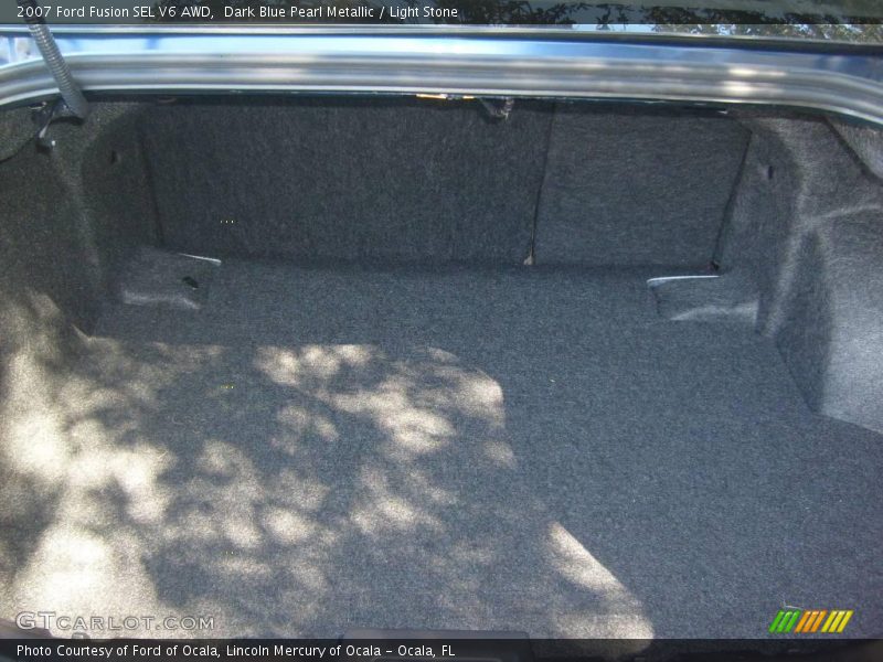 Dark Blue Pearl Metallic / Light Stone 2007 Ford Fusion SEL V6 AWD