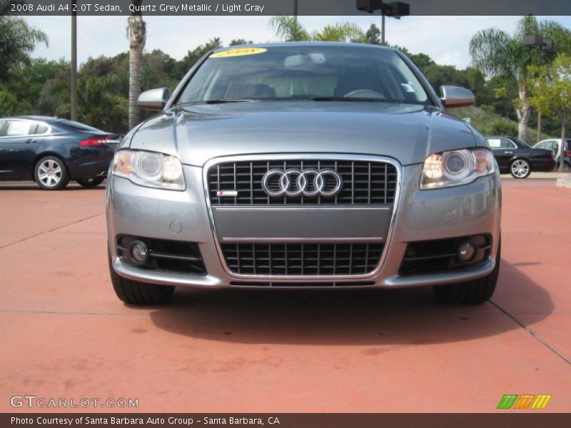 Quartz Grey Metallic / Light Gray 2008 Audi A4 2.0T Sedan