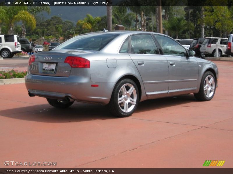 Quartz Grey Metallic / Light Gray 2008 Audi A4 2.0T Sedan