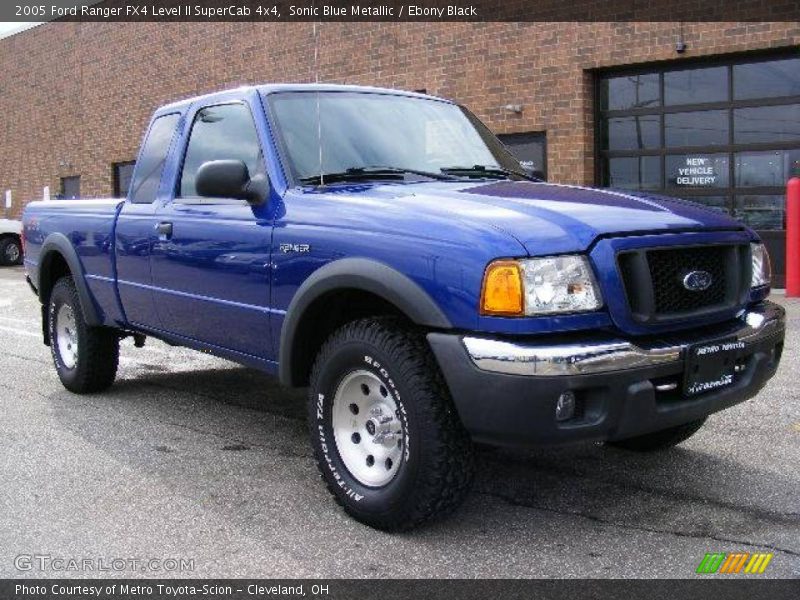 Sonic Blue Metallic / Ebony Black 2005 Ford Ranger FX4 Level II SuperCab 4x4