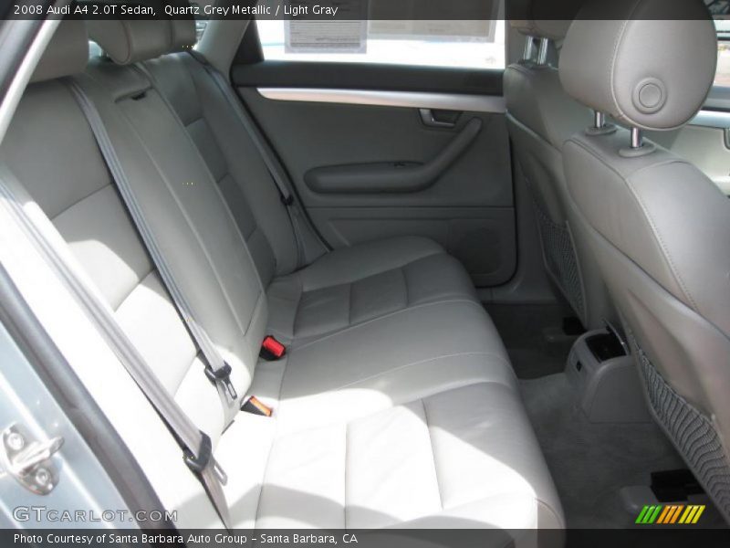 Quartz Grey Metallic / Light Gray 2008 Audi A4 2.0T Sedan