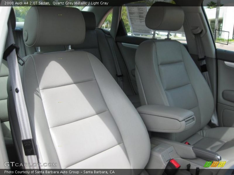 Quartz Grey Metallic / Light Gray 2008 Audi A4 2.0T Sedan