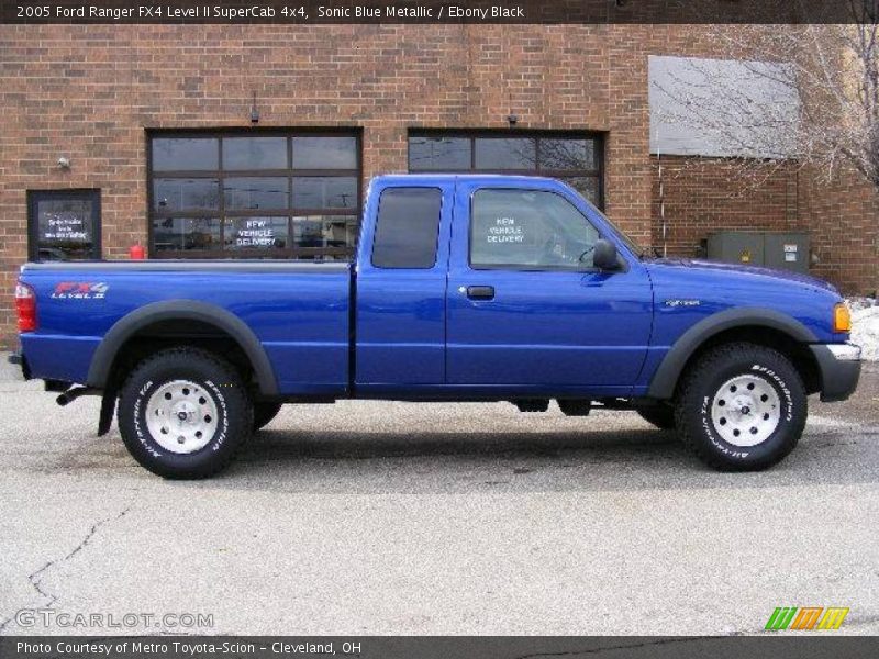 Sonic Blue Metallic / Ebony Black 2005 Ford Ranger FX4 Level II SuperCab 4x4