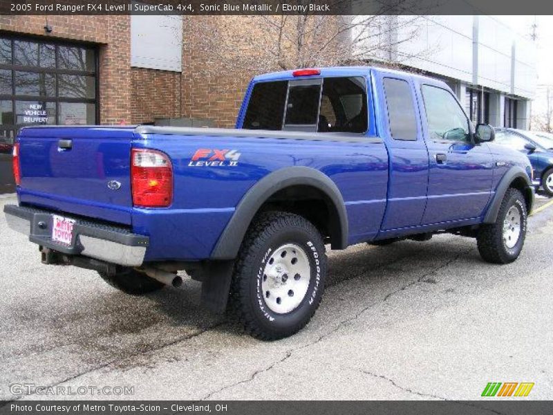 Sonic Blue Metallic / Ebony Black 2005 Ford Ranger FX4 Level II SuperCab 4x4