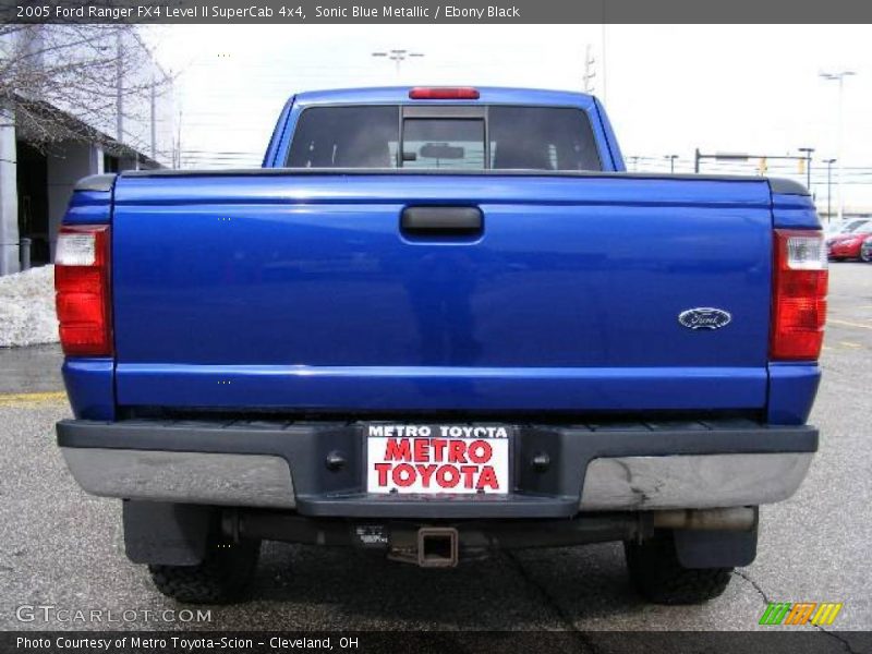 Sonic Blue Metallic / Ebony Black 2005 Ford Ranger FX4 Level II SuperCab 4x4