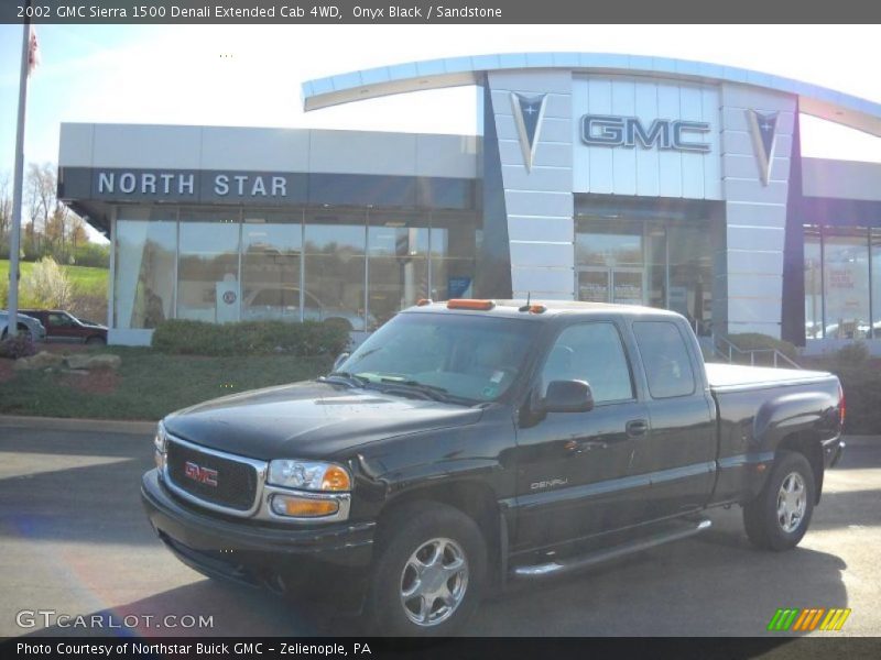 Onyx Black / Sandstone 2002 GMC Sierra 1500 Denali Extended Cab 4WD