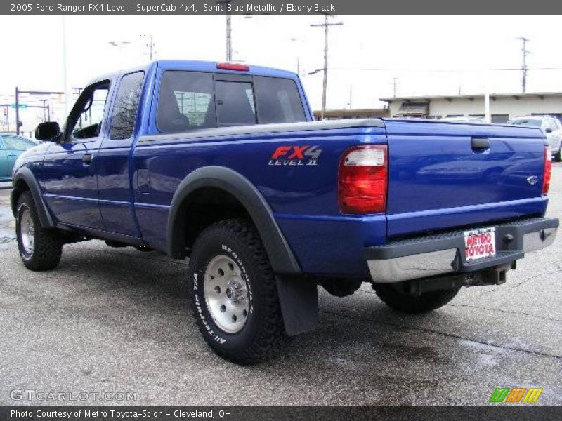 Sonic Blue Metallic / Ebony Black 2005 Ford Ranger FX4 Level II SuperCab 4x4