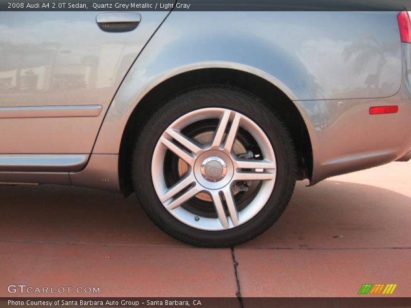 Quartz Grey Metallic / Light Gray 2008 Audi A4 2.0T Sedan