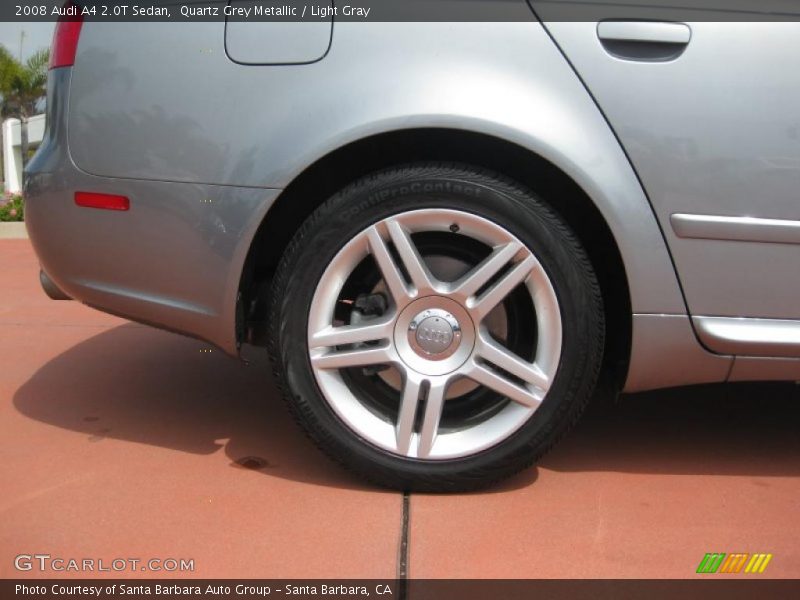 Quartz Grey Metallic / Light Gray 2008 Audi A4 2.0T Sedan