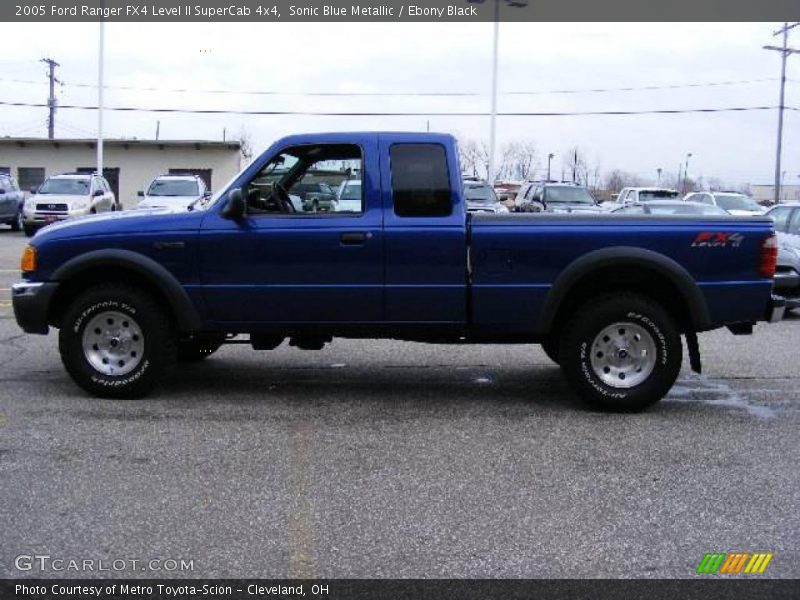 Sonic Blue Metallic / Ebony Black 2005 Ford Ranger FX4 Level II SuperCab 4x4