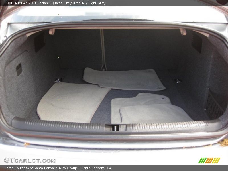 Quartz Grey Metallic / Light Gray 2008 Audi A4 2.0T Sedan