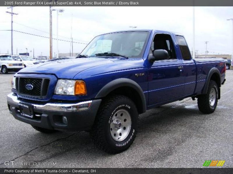 Sonic Blue Metallic / Ebony Black 2005 Ford Ranger FX4 Level II SuperCab 4x4