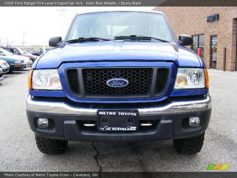 Sonic Blue Metallic / Ebony Black 2005 Ford Ranger FX4 Level II SuperCab 4x4