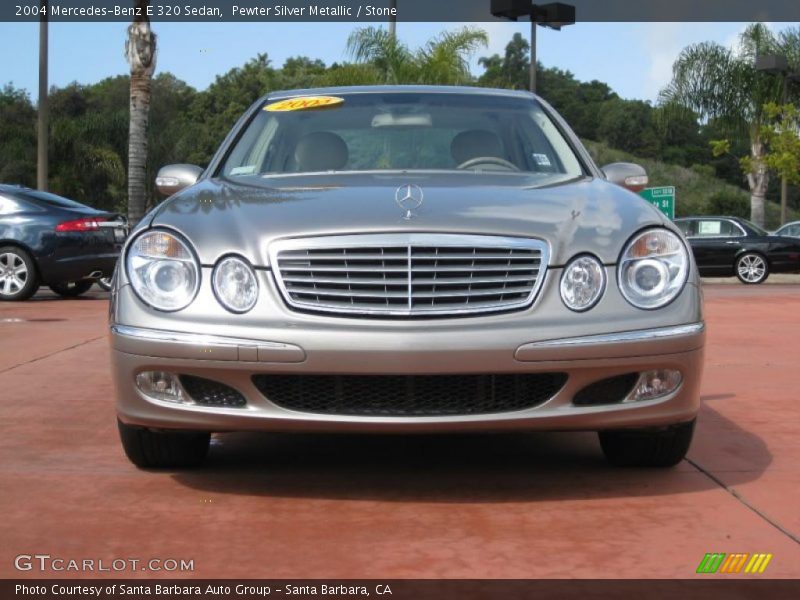 Pewter Silver Metallic / Stone 2004 Mercedes-Benz E 320 Sedan