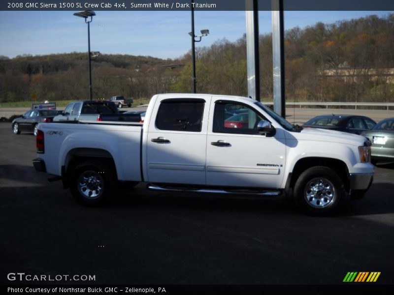 Summit White / Dark Titanium 2008 GMC Sierra 1500 SL Crew Cab 4x4
