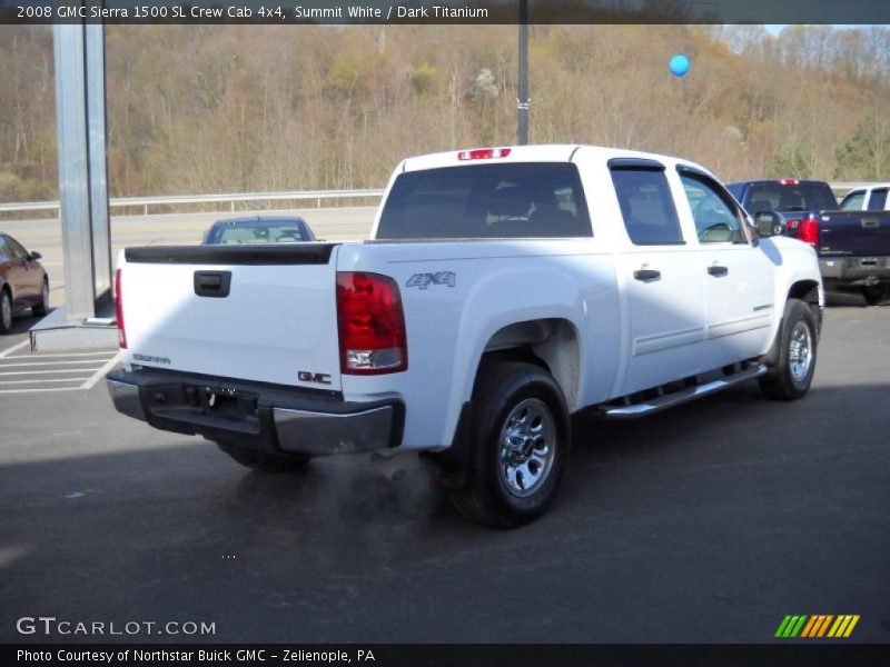 Summit White / Dark Titanium 2008 GMC Sierra 1500 SL Crew Cab 4x4