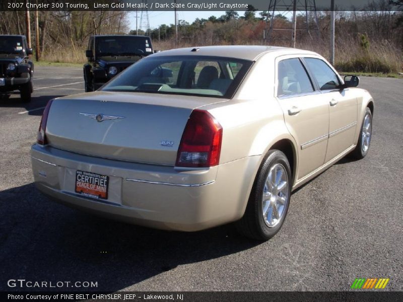 Linen Gold Metallic / Dark Slate Gray/Light Graystone 2007 Chrysler 300 Touring