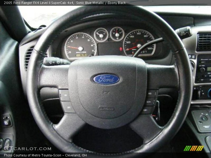 Sonic Blue Metallic / Ebony Black 2005 Ford Ranger FX4 Level II SuperCab 4x4