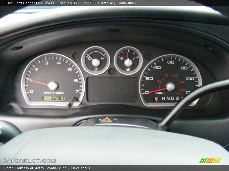 Sonic Blue Metallic / Ebony Black 2005 Ford Ranger FX4 Level II SuperCab 4x4